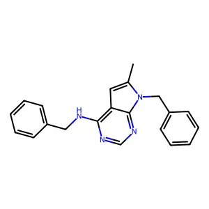 4-Benzylamino-6-methyl-7-benzylpyrrolo(2,3-d)pyrimidine structure