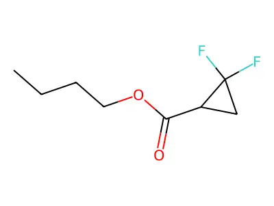 Butyl 2,2-difluorocyclopropanecarboxylate structure