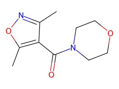 (3,5-Dimethyl-4-isoxazolyl)(morpholino)methanone structure