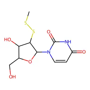 2'-Deoxy-2'-(methyldithio)uridine structure