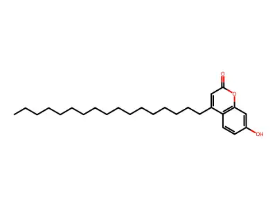 4-Heptadecylumbelliferone structure