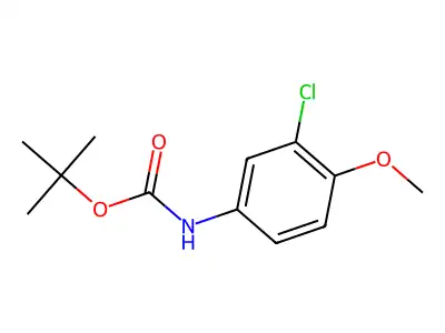 tert-butyl N-(3-chloro-4-methoxyphenyl)carbamate structure