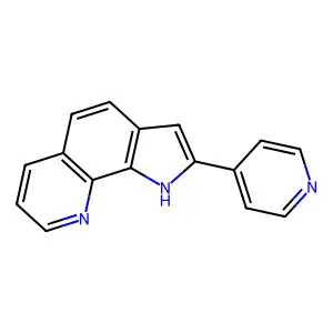 2-(4-pyridinyl)-1H-pyrrolo[3,2-h]quinoline structure