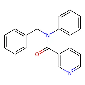 N-benzyl-N-phenylpyridine-3-carboxamide structure