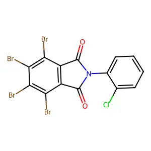 4,5,6,7-tetrabromo-2-(2-chlorophenyl)-1H-isoindole-1,3(2H)-dione structure