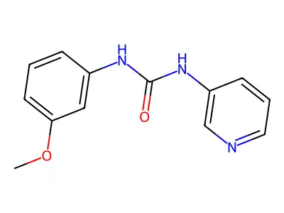 N-(3-methoxyphenyl)-N'-3-pyridinylurea structure