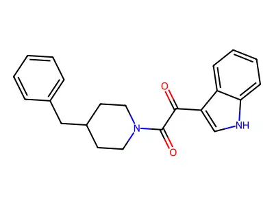 1-(4-Benzylpiperidin-1-yl)-2-(1H-indol-3-yl)ethane-1,2-dione structure