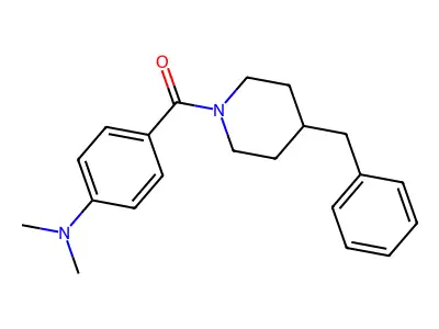 4-(4-benzylpiperidine-1-carbonyl)-N,N-dimethylaniline structure