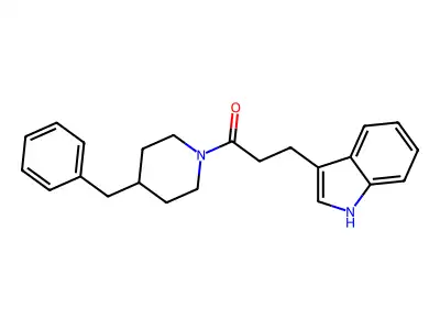 1-(4-Benzylpiperidin-1-yl)-3-(1H-indol-3-yl)propan-1-one structure