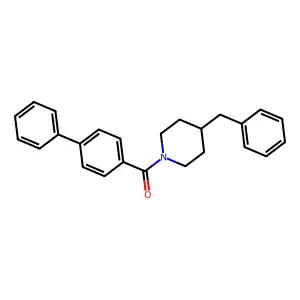 (4-Benzylpiperidin-1-yl)-(4-phenylphenyl)methanone structure