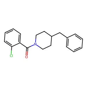 (4-Benzylpiperidin-1-yl)(2-chlorophenyl)methanone structure
