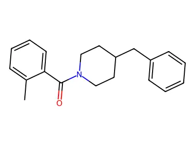 (4-Benzylpiperidin-1-yl)(2-methylphenyl)methanone structure
