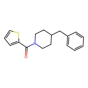 (4-Benzylpiperidin-1-yl)-thiophen-2-ylmethanone structure
