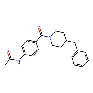 N-[4-(4-benzylpiperidine-1-carbonyl)phenyl]acetamide structure