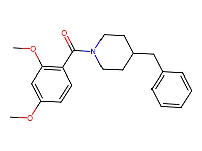 4-Benzyl-1-(2,4-dimethoxybenzoyl)piperidine structure