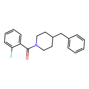 (4-Benzylpiperidin-1-yl)(2-fluorophenyl)methanone structure