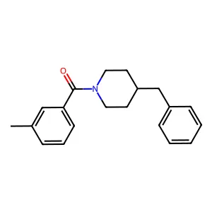 4-Benzyl-1-(3-methylbenzoyl)piperidine structure