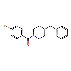 4-Benzyl-1-(4-bromobenzoyl)piperidine structure