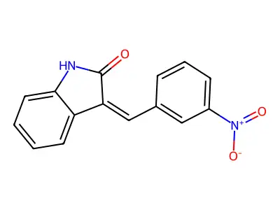 3-(3-Nitrobenzylidene)indolin-2-one structure