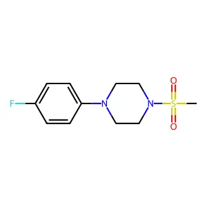 1-(4-Fluorophenyl)-4-(methylsulfonyl)piperazine structure