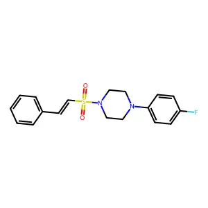 Styryl[4-(4-fluorophenyl)piperazino] sulfone structure