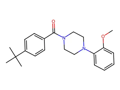 1-(4-Tert-butylbenzoyl)-4-(2-methoxyphenyl)piperazine structure
