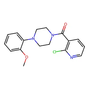 (2-Chloropyridin-3-yl)[4-(2-methoxyphenyl)piperazino]methanone structure