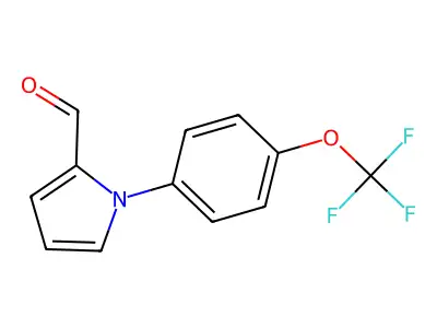 1-[4-(Trifluoromethoxy)phenyl]-1H-pyrrole-2-carbaldehyde structure