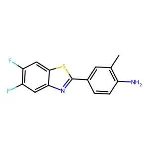 2-(4-Amino-3-methylphenyl)-5,6-difluorobenzothiazole structure