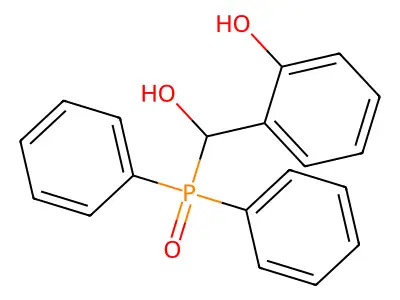 (Hydroxy(2-hydroxyphenyl)methyl)diphenylphosphine oxide structure