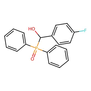 (Diphenylphosphoryl)(4-fluorophenyl)methanol structure