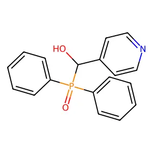 (Diphenylphosphoryl)(pyridin-4-yl)methanol structure