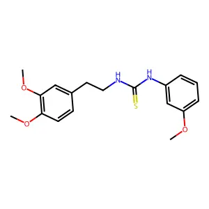 1-(3,4-Dimethoxyphenethyl)-3-(3-methoxyphenyl)thiourea structure