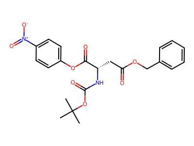 Boc-Asp(OBzl)-ONp structure