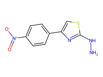 2-Hydrazinyl-4-(4-nitrophenyl)thiazole structure