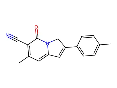 7-Methyl-2-(4-methylphenyl)-5-oxo-3,5-dihydroindolizine-6-carbonitrile structure