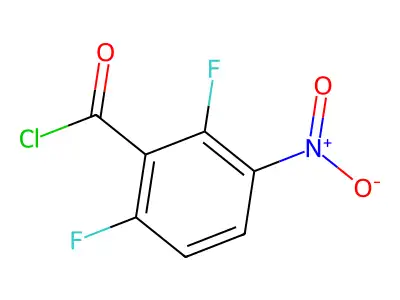 2,6-Difluoro-3-nitrobenzoyl chloride structure