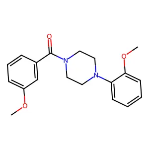 1-(3-Methoxybenzoyl)-4-(2-methoxyphenyl)piperazine structure