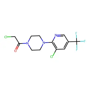 2-Chloro-1-{4-[3-chloro-5-(trifluoromethyl)-2-pyridinyl]piperazino}-1-ethanone structure
