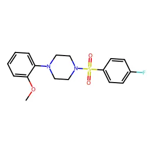 1-(4-Fluorophenyl)sulfonyl-4-(2-methoxyphenyl)piperazine structure