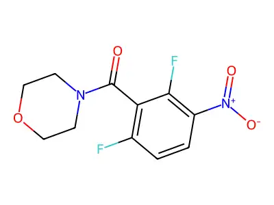 (2,6-Difluoro-3-nitrophenyl)(morpholino)methanone structure
