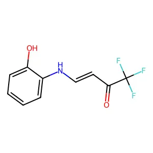 (E)-1,1,1-trifluoro-4-(2-hydroxyanilino)but-3-en-2-one structure