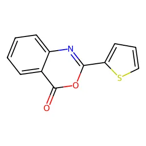 2-(2-thienyl)-4H-3,1-benzoxazin-4-one structure
