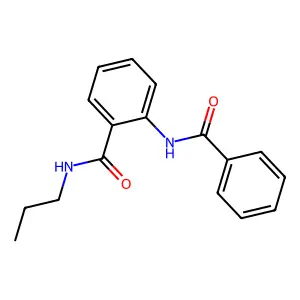2-benzamido-N-propylbenzamide structure