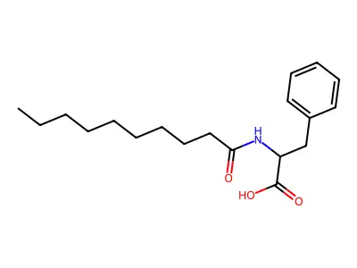 L-Phenylalanine, N-(1-oxodecyl)- structure