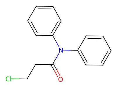 3-chloro-N,N-diphenylpropanamide structure