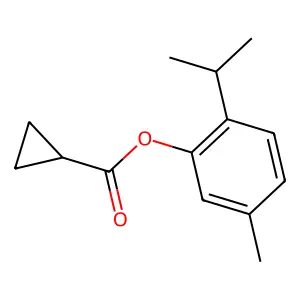 2-Isopropyl-5-methylphenyl cyclopropanecarboxylate structure