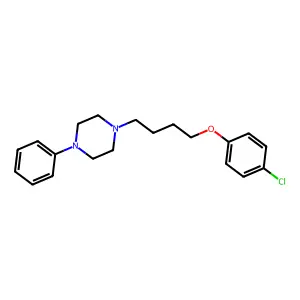 1-(4-(4-Chlorophenoxy)butyl)-4-phenylpiperazine structure