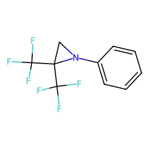 1-Phenyl-2,2-bis(trifluoromethyl)aziridine structure