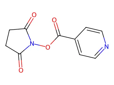 2,5-Pyrrolidinedione, 1-[(4-pyridinylcarbonyl)oxy]- structure
